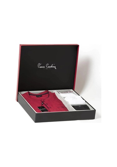 Pierre Cardin Erkek Pijama Set Takım Bordo