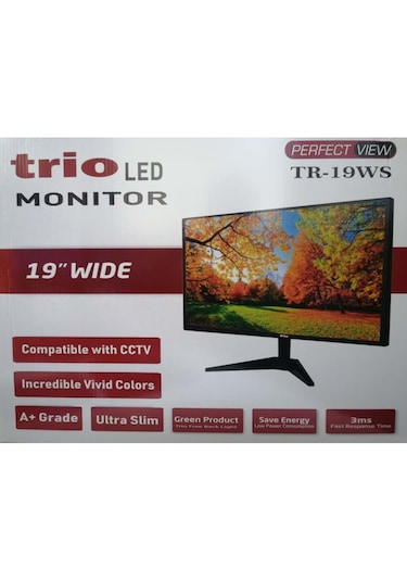Trio TR-19WS 19" 3 MS 60 Hz Dahili Hoparlör Wide HD LED Monitör