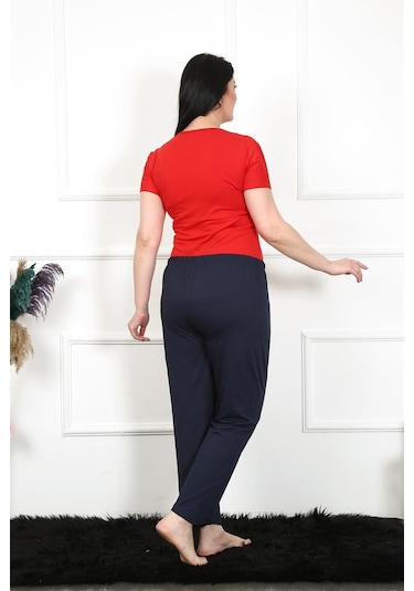 Akbeniz Kadın Pamuklu Büyük Beden Alt Pijama 27472-lacivert Lacivert