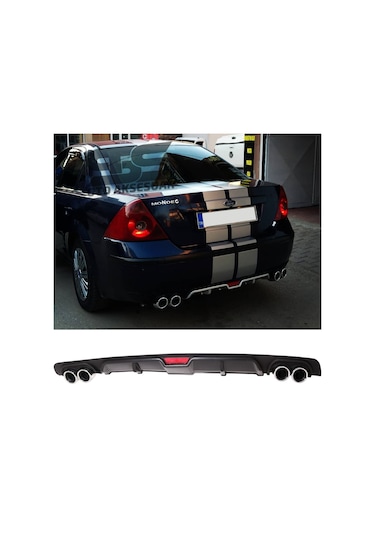 Ford Mondeo Mk3 Difüzör Arka Tampon Eki 4 Egzoz Çıkışlı Siyah