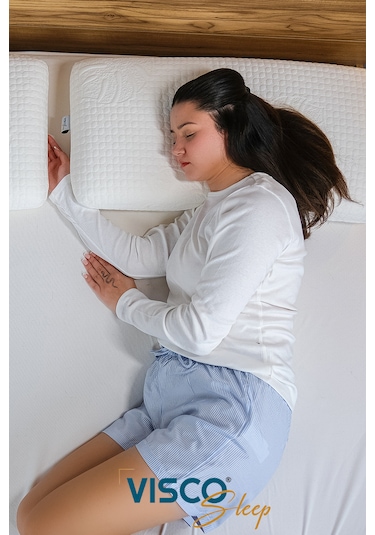 Visco Yastık Norma Uzun Klasik Viskon Kılıf Ergonomik 80x40x12 Cm