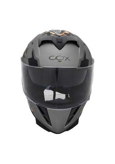 Cox Güneş Vizörlü Kapalı Kask Sr-F Boom Mat