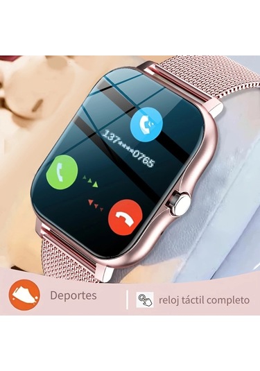 Geeroyoo JZR-GY Ve Kalp Atışı Spor Takipçi Çift Bantlı Telefon Sağlık İzleme Pembe Akıllı Saat (İthalatçı Garantili)