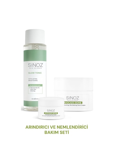 Sinoz Arındırıcı Ve Nemlendirici 3'lü Bakım Seti