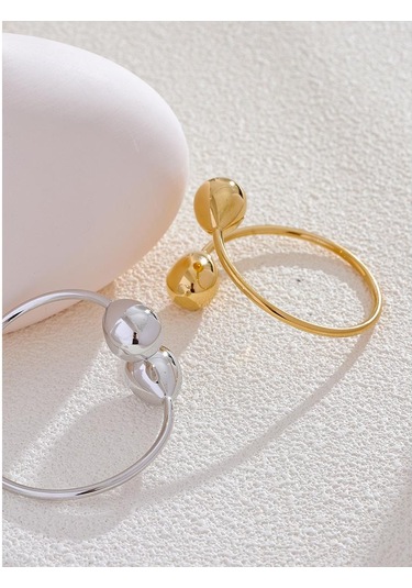 Altın Eetit Ayırt Edici Paslanmaz Çelik Su Damlası Manşet Ayarlanabilir Bilezik Bileklik Suya Dayanıklı Doku Metal Şık Takı Yeni Altın