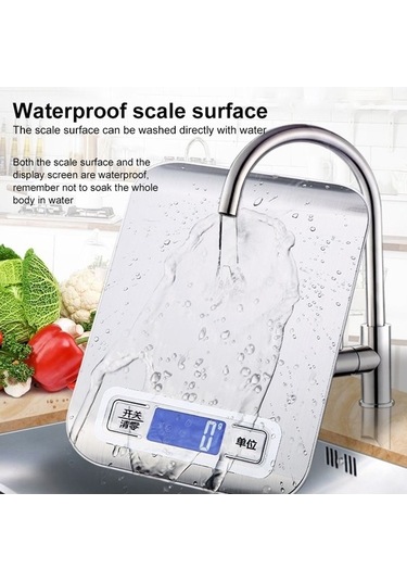 Primepickings Paslanmaz Çelik 10kg/1g Fırın Elektronik Terazisi, Küçük Mutfak Terazisi Diğer