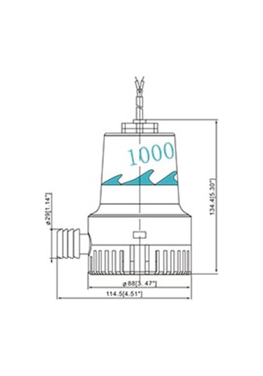Seamaxx Sintine Pompası 1000gph 24v