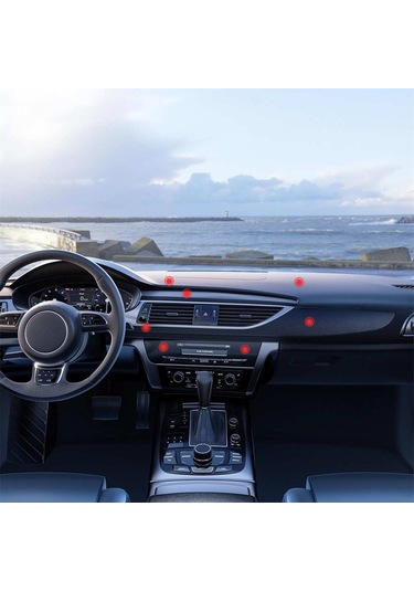 Mufunye Siyah Manyetik Araç Telefon Tutucu - 360 Dönebilen Evrensel Dashbord/ofis Uyumlu, Güçlü Tutucu İle Sağlıklı Sürücü Kolu 1 Adet