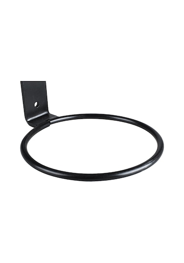 Dofolink 3'lü 8 İnç Demir Duvar Montajlı Dairesel Süs Bitki Pot Tutucusu - Dikey Alanı Verimli Kullanım Siyah