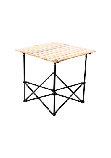 Katlanabilir Ahşap Kamp Ve Piknik Masası Xl - Akordion - 54026 - Taşıma Çantalı Çok Renkli