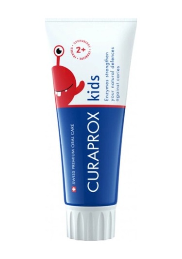 Curaprox Enzycal Kids Flörürsüz 2 Yaş Diş Macunu 60 Ml Çilekli