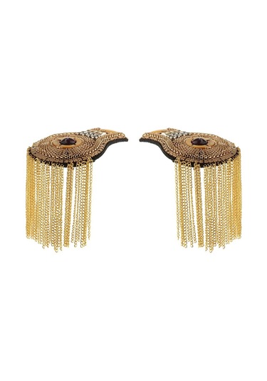 Suntek 1 Çift Gotik Punk Saçaklı Omuz Kurulu Mark Kostüm Altın