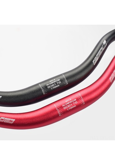 Dofolink Alüminyum Allyuminyum Bisiklet Sapı 31.8mm Çap 700mm Uzunluk 9 Manevra Mountain Bike, Climbing Bike İçin Siyah Düz/sırtlı Seçenekli