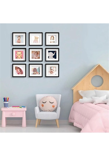 Kişiye Özel Yapışkanlı Sök Tak Paspartulu Pola 3 'lü Çerçeve