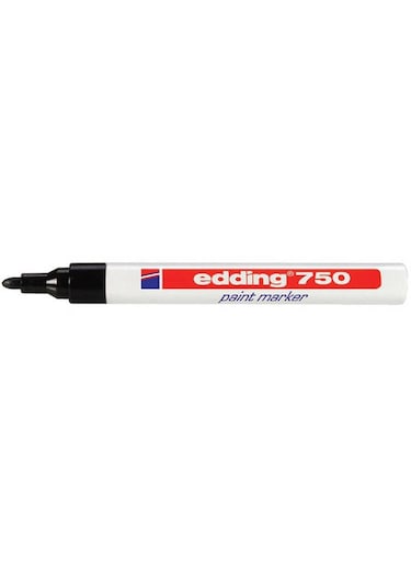Edding 750 Markör Boya Dekor Yuvarlak Uçlu 2-4 Mm Siyah 10 Adet