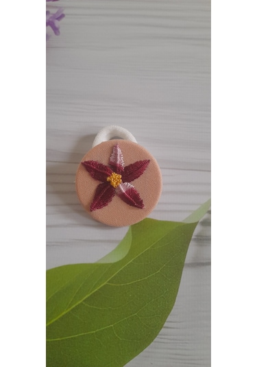 Nakışlı lastik tokalarımız Açık Pembe