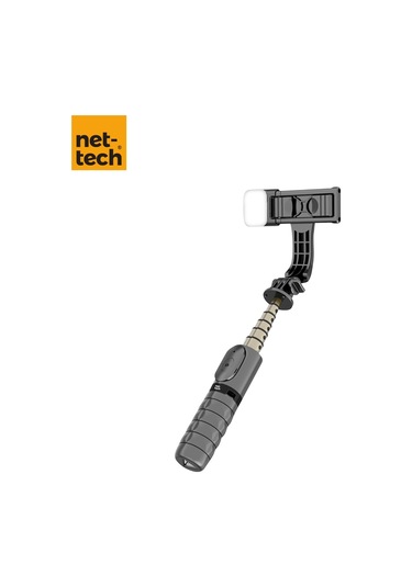 Nettech Nt-mt05 Taşınabilir Selfie Çubuk Işıklı Tripod - Siyah -