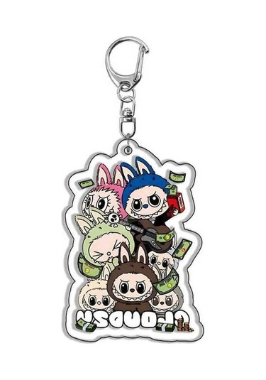 Novahub Sevimli Anime Labubu Koyun Anahtarlık Akrilik Kolye Öğrenci Sırt 2