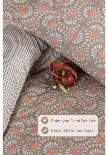 Elart Castor Nevresim Takımı Tek Kişilik 160x220 Cm Bej Bej