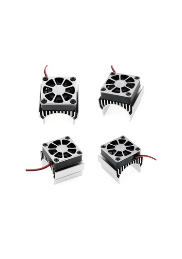 Dianziye Traxxas Trx-4/trx-6 G63 1/10 Tırmanma Arabaları İçin Bjm347 Motor Soğutma Fanı Gümüş, 4.8-11.1v