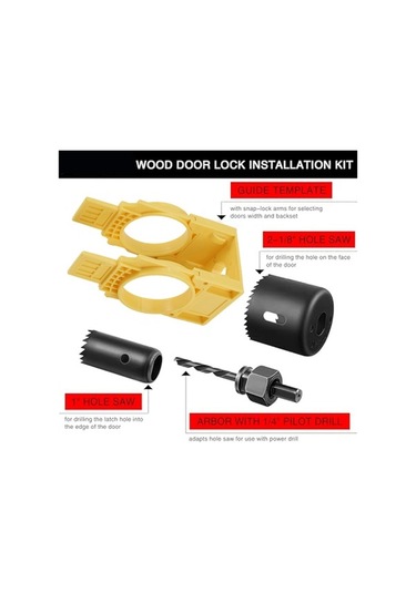 Ulzyvf Takımı, Takımı Montaj Kilidi Kapı Kapı Delme Ho