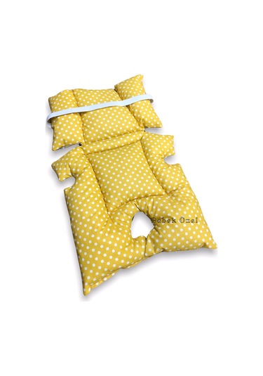 Bebek Puset Ve Oto Koltuk Minderi Bel Destekli Sarı Hilal/Puanlı