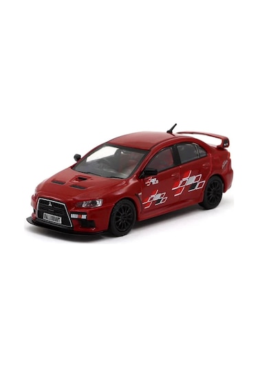 Tarmac Works 1/64 Mitsubishi Lancer Evolution X Ralliart Red Çok Renkli