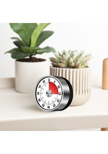 Symbee Mıknatıslı Mutfak Zamanlayıcı - 60 Dakika Geri Sayım, Alarmlı Ve Pratik