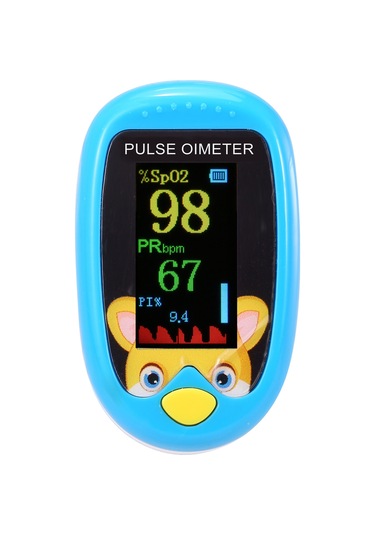 Springsun Çocuklar İçin Parmak Tipi Oksimetre: Mavi, Usb/type-c Şarj, 5 Saniye Sonuç, Nabız/spo2/perfüzyon İndeksi Tespiti Mavi
