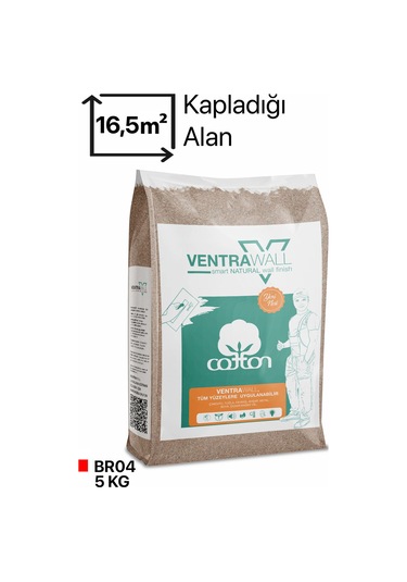 Ventrawall Isı Ve Ses Yalıtımlı Kahverengi Pamuk Boya Br04 - 5 Kg
