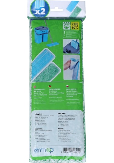 Ermop Gecko Mikrofiber Yedek Mop 2 Adet