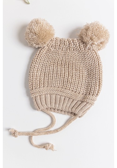 Ponponlu Kız/erkek Bebek Bere 001