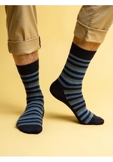 Nosko 5 Çift Uzun Yırtmaçlı Çoraplar 29425142 Mavi