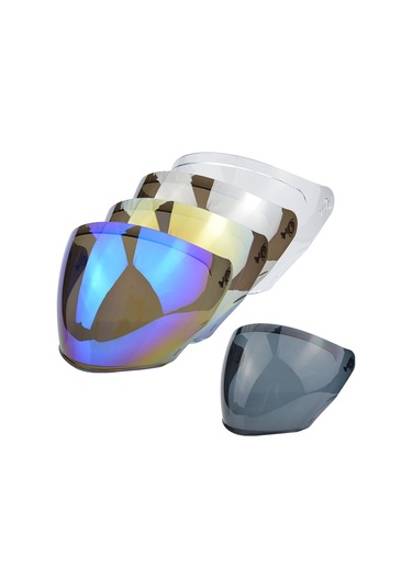 Symbee Kyt Nfj Kaskı İçin Güneş Gözlüğü - Aydınlatma/yağmur/toz Engeli Pc Malzeme Gümüş Renkli Koruyucu Lens