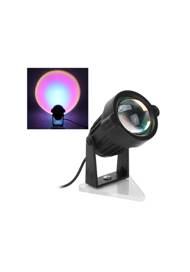 Maiyame Led Güneş Batımı Işık Projeksiyonu Lambası - Çok Renkli, Döner, Fotoğraf/video Için, Göz Koruyucu, Enerji Tasarruflu Spot Tipi Wt103 Diğer