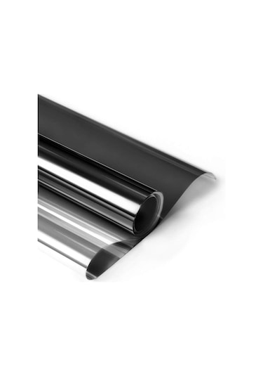 Isı Yalıtımlı Aynalı Siyah Cam Filmi 100 Cm X 6 Metre