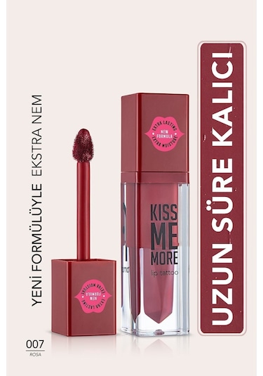 Flormar Uzun Süre Kalıcı Mat Ruj - Kiss Me More-007 Rosa-8682536040686