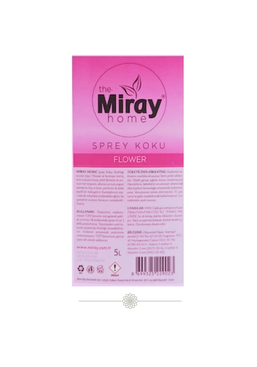 Miray Home Flower Oda ve Kumaş Kokusu 5 L