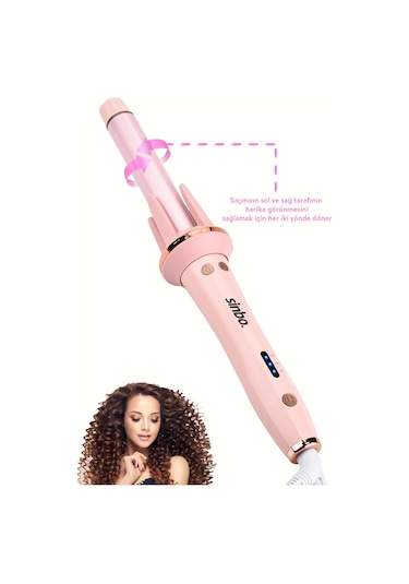 Sinbo Profesyonel Otomatik Kalın Su Dalgası Saç Maşası 25 MM SHD-1709