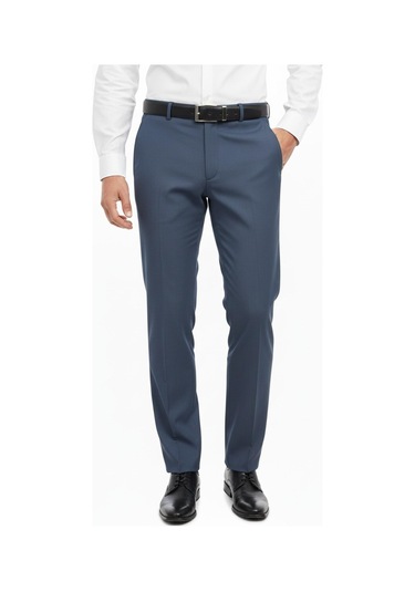 Erkek Regular Fit Kumaş Pantolon Likra Kumaş Bgl-st05035 Koyu Mavi