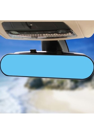 Sones Dm-055 28.8cm Araba Geniş Görüş Alanı Göz Kamaştırmayan Mavi Ayna Geri Vites Kavisli Dikiz Aynası