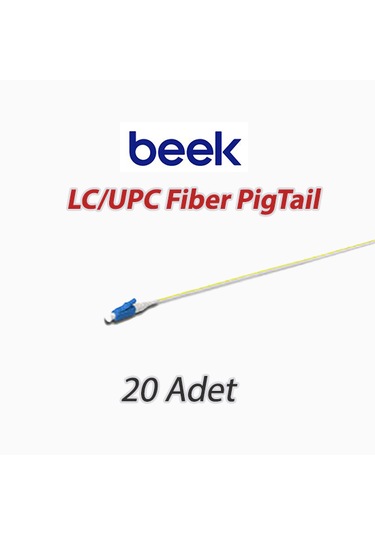 Beek Lc/upc Fiber Pigtail, 20 Adet 1 Metre - 9/125 Μ, Singlemode, 0.9mm Simplex, Os2, Lszh