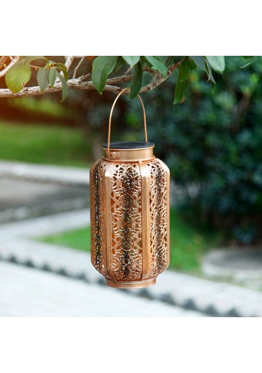 Konesam Güneş Enerjili Demir Projeksiyon Lambası - Altıgen Tipi Dış Mekan Aydınlatması