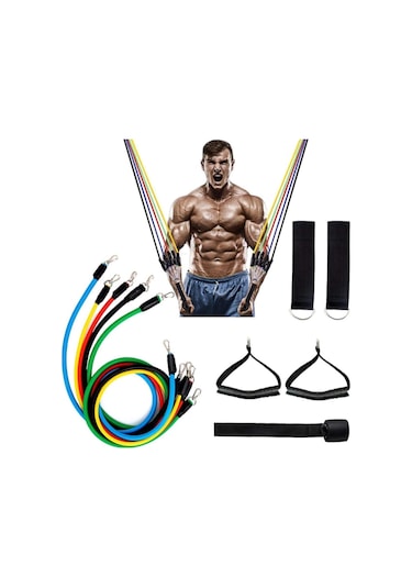 Deluxe Profesyonel Direnç Lastiği Seti Latex Premium 12 Parça