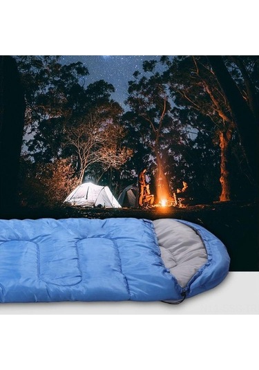 Pazly 4 Mevsim Kamp Uyku Tulumu - Hafif, Konforlu Rüzgar Geçirmez Lacivert - Safir Mavi, Haki Yeşili Renk Seçenekleri - Kamp Ve Seyahat İçin İdeal Lacivert