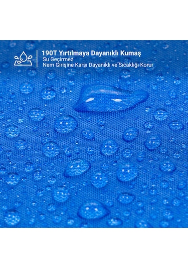 Kingcamp Oasis 250 Ultralight Uyku Tulumu Blue Sağ F. Mavi