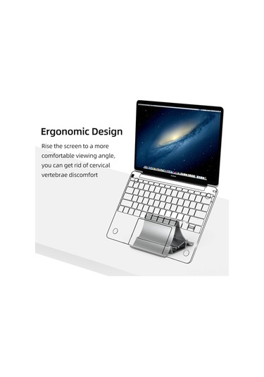 Xindoker D88 Dikey Masaüstü Soğutucu Tutucu: Dizüstü Bilgisayar, Telefon, Tablet İçin Abs Malzeme Evrensel Stant Gümüş