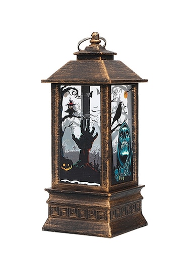 Suofeng Cadı Yarasa Kafatası Desenli Pilli Halloween Led Fenerler - Ev, Balkon, Bahçe, Parti Dekoru İçin Asılı Peri Işıkları Diğer