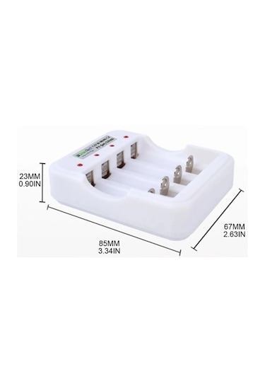 Greentech Pil Şarj Cihazı (Dört Yuvalı) - 1.2V Ni-Mh / Ni-Cd AA / AAA / GT-BC04