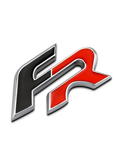 Fr logo monogram emblem style with crown shape Vector Image